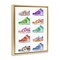 Stupell Industries Rows of Chic Sneakers Framed Floater Canvas Wall Art Design by Ziwei Li